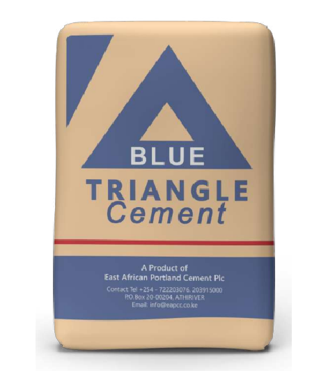 BLUE TRIANGLE CEMENT: Pozzolanic Portland Cement (PPC) GRADE 32.5, durable, eco-friendly cement