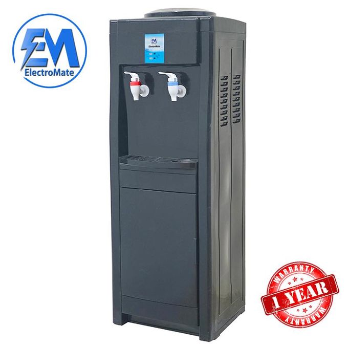 Em Water Dispenser Hot And Normal With Storage Cabinet Black Dispenser (1YR WRTY)