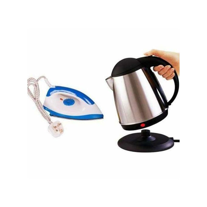 AILYONS Electric Dry Iron Box with Water Heating Kettle