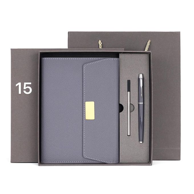 High Quality Premium Notepad Hardcover Notebook Luxury Notebook With Pen Set Custom Printing Notebook + 2 Pens + Free Gift Bag For Student, Teacher & Office