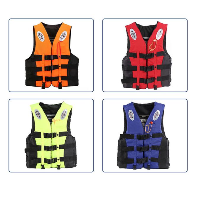 Life Jacket Vests, Bouyant Life Saver Swim Wear With Emergency Whistle And Conspicuos Colours